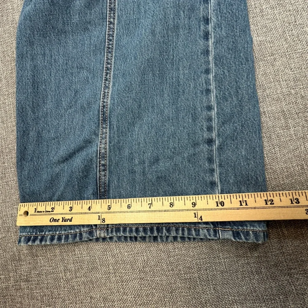 Old Navy High-Waisted Super Baggy Wide-Leg Cargo Jeans Girls 18 Seam Front Denim